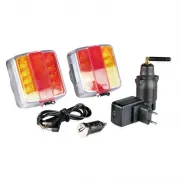 Kit eclairage led remorque magnetique sans fil a batterie